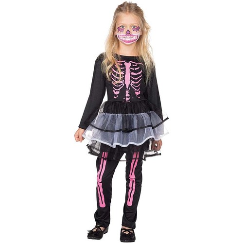 Skelett kostüm leggings - skelett,