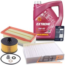 INSPEKTIONSPAKET SET A + MOTORÖL FÜR RENAULT CLIO 4 DACIA DUSTER 0.9 / 1.0 / 1.2