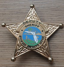 S/G23 Historisches US-Polizeiabzeichen - BROWARD SHERIFFS OFFICE POLICE - HM-