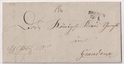 Preussen 1853 faltbrief - preussen, l2