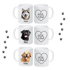 Tasse Hund Personalisiert Name Hunde Papa Geschenk Kaffeetasse viele Hunderassen