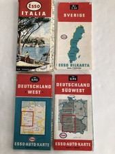 Lot of 4 Vintage ESSO Road