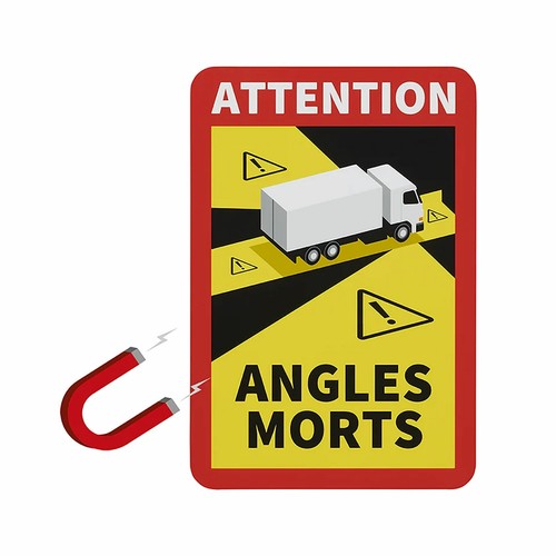 Magnetschild toter winkel - toter, /