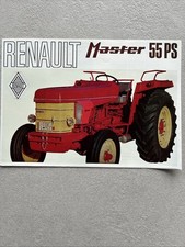 Original Prospekt Renault Master Traktor Schlepper 6 Seiten Fendt Schlüter Lanz