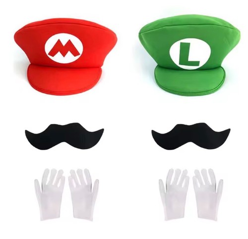 Mario luigi kostüm mütze hut - kostüm,