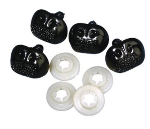 Plastik tiernasen 12mm - 12mm,, 15mm