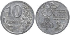 Frankreich - France Chambre de Commerce Nice 10 Centimes 1920