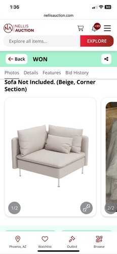 New ikea soderhamn high seat - high, 3-seat