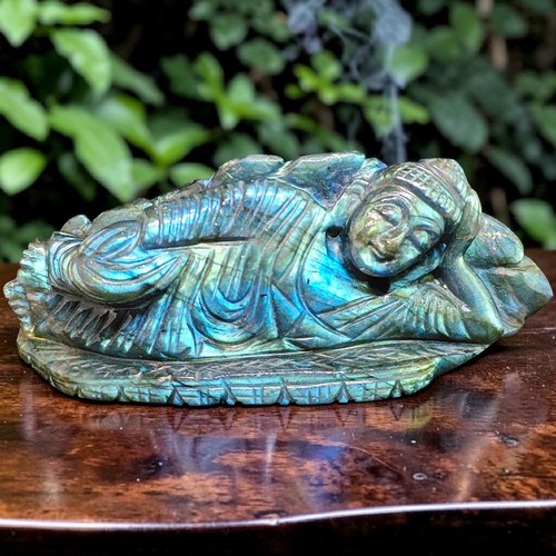 Natürlicher labradorit buddha - labradorit,
