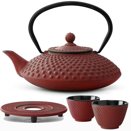 Teekannen set liter - teekannen, rot