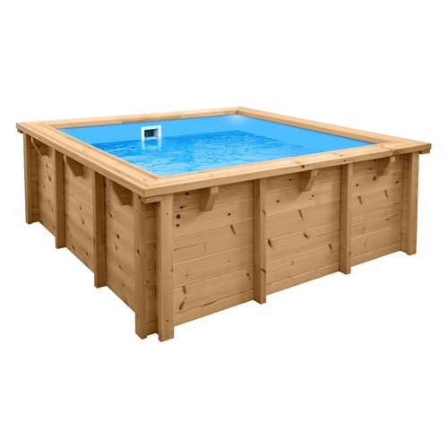 Holzpool bali quadratisch - bali,