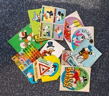 Disney Rubbel-Sticker Aufkleber Wundertüte 70er/80er Donald Micky Dagobert NEU