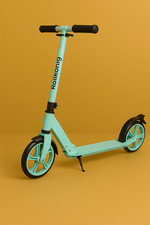 Cityscooter für Erwachsene und Kinder Rollkönig, Grün/schwarz