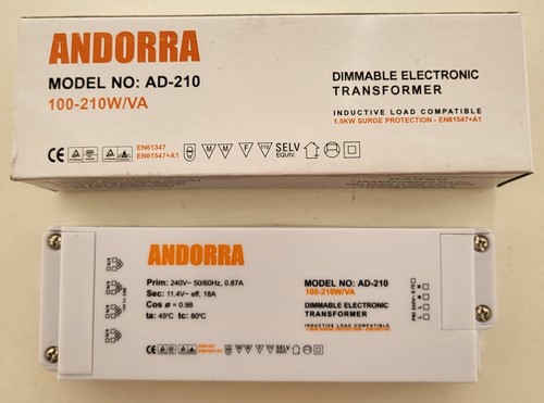 Andorra 210 halogen trafo - andorra,