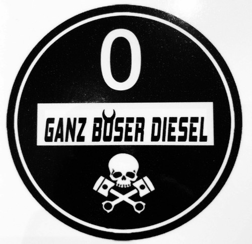 Schwarze feinstaubplakette - schwarze,