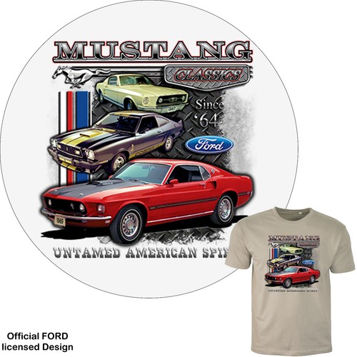 Ford mustang shirt licensed - mustang,