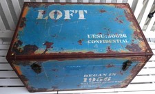 Große Retro Holzkiste Truhe Schatzkiste Schatulle Box Kiste Aufbewahrungskiste