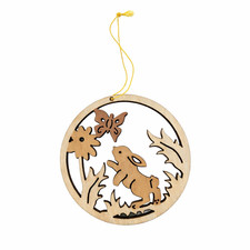 Easter pendant wood bunny