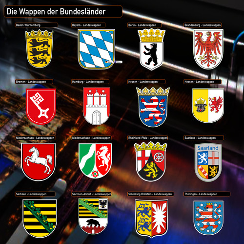 Wappen der bundesländer - wappen,
