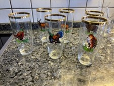 Bierglas,Trinkglas Goldrand