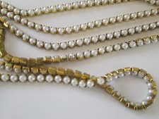 10/1 Meter Strasssteine Kette