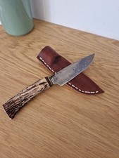 Jagdmesser geschmiedet, Jagdnicker Hirschhorn, Schloss Schmiede Messer