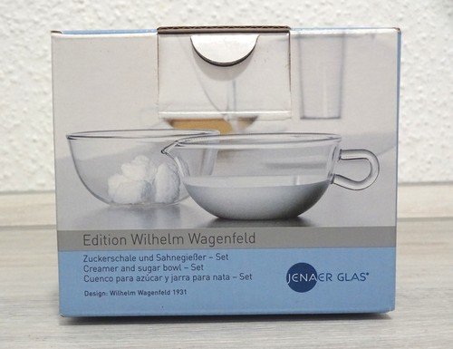 Jenaer glas zuckerschale und - glas,