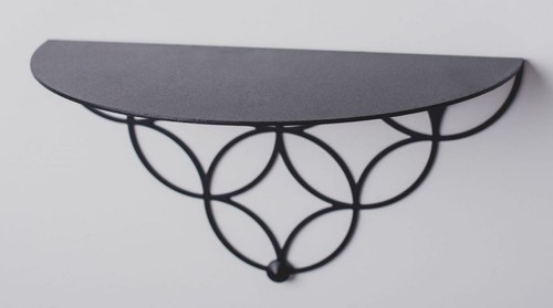 Wandkonsole aus metall schwarz - wandkonsole,