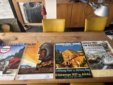 Historische rennplakate mit - historische,