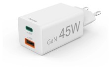 Hama Schnellladegerät, Quick Charge, 45W 1x USB-C 1x USB-A, Netzteil, 00125141