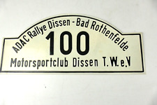 Rallye Schilder Blechschild