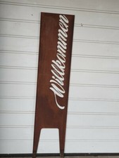 Gartenschild Corten Stahl Willkommen Edelrost