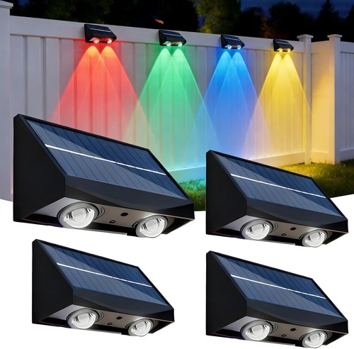 Solarlampe 4er set rgb - 4er,