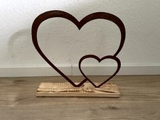 Deko aufsteller herzen rost