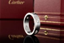 Cartier Love Ring mit 6 Diamanten in 750er Weißgold Großes Modell 54 OVP Schmuck
