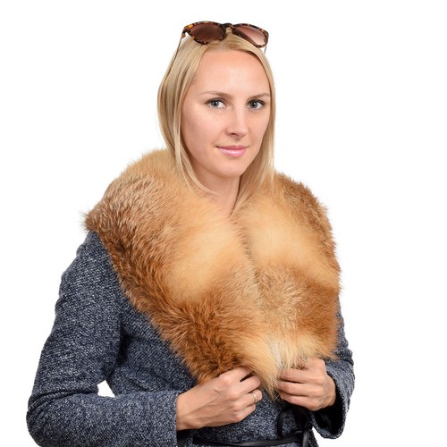 Eleganter pelzkragen aus - eleganter,