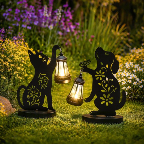 Gartendeko figuren katzen - gartendeko,