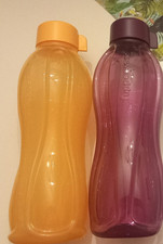 🌺Tupperware Eco Easy Flaschen Duo 1 liter Lila und Orange Neu/Ovp🌺