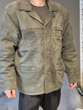 Herren Lederjacke,  Gr. 54, Olivgrün