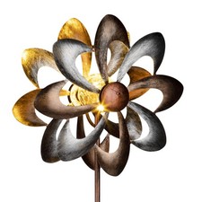 Metall Windrad m. Solar LED