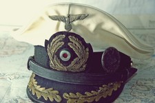 Kriegsmarine Schirmmütze U-123 K.Kpt. Karl-Heinz Moehle