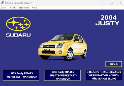 Subaru justy rm413 rm415 2004 - rm415,