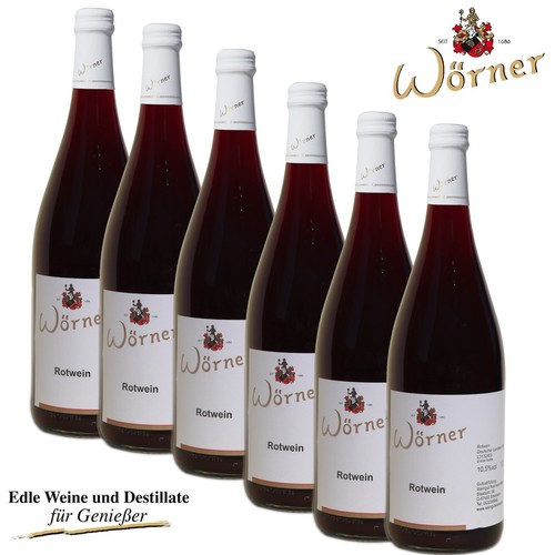 Rotwein x 1l - (5,42€/l), 6