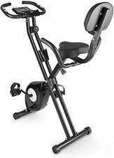 Sport X-Bike Fitness Heimtrainer Trimmrad Rücken Lehne klappbar Indoor Cycling