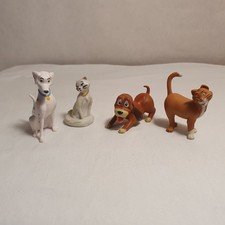 4x Disney Figuren Hunde Katzen