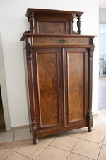 Vertiko antik Hochschrank Highboard Gründerzeit um 1880 Nussbaum