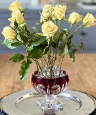 Vintage rubinrote kristall - vintage,
