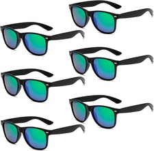 6 Stücke Bunte Sonnenbrille Set Neon Lustige Sonnenbrillen Vintage Brillen 
