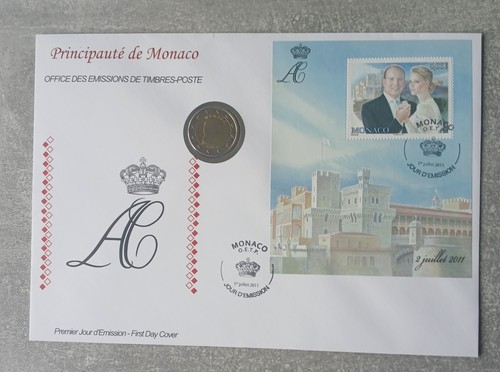 Monaco 2011 numisbrief münze - monaco,