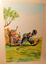 Schönes  Aquarell  signiert